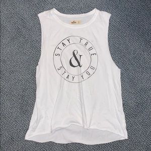 White Hollister Tank Top